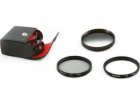 Seagull Sada filtrů 55mm - CPL / UV / POLOVIČNĚ ŠEDÁ