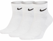 Nike Kotníkové ponožky Everyday Cushion, bílé, velikost 38-42