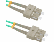Qoltec Optický patchcord SC/UPC - SC/UPC MM 50/125 OM4 10m (54356)