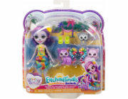 Mattel Panenka Enchantimals + zvířecí figurky Lemurská rodina