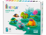 Tm Toys Hey Clay Exotická zvířata 15 plechovek