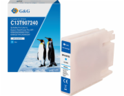 G&G Kompatibilní inkoust / inkoust s C13T907240, NP-E-9072C, azurová