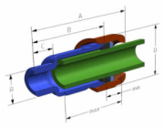 AGAflex Konektor typu AK GZ 1 a 1/4 - 10010004