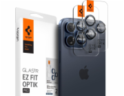 Spigen Spigen Glass tR EZ Fit Optik Pro 2 ks, titanově modré - iPhone 15 Pro/15 Pro Max