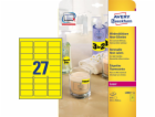 Avery Zweckform Neonové etikety 63,5 x 29,6 mm žluté (L60...