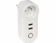 Atlo SMART ELEKTRICKÁ ZÁSUVKA ATLO-P1U2-EWELINK Wi-Fi, eWeLink