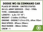Cobi Klocki Cobi Blocks Dodge WC-56 Velitelské auto