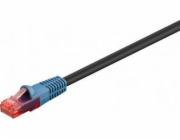 Goobay Propojovací kabel CAT 6, U/UTP, černý - délka kabelu 60 m