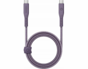 Energea USB kabel USB-C - USB-C 1,5 m fialový