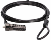 Conceptronic Bezpečnostní kabel CONCEPTRONIC NBT Notebook Zahlenschloss Standard 1,8m sw