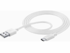 Cellular Line Kabel USB-A pro mobilní telefony - 1,2 m bí...