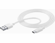 Cellular Line Kabel USB-A pro mobilní telefony - 1,2 m bílý (KABKACELLUUSB002)