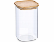 Zeller Sklenice s bambusovým víkem, 1400 ml, 11 x 11 x 17,7 cm