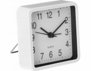 Atmosphera Tiché stolní hodiny do ložnice, budík s mechanismem QUARTZ, bílé