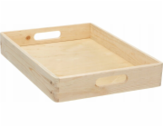 Zeller Dřevěný úložný tác 40 x 30 x 7 cm, ZELLER