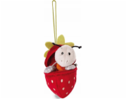 NICI NICI 49434 Plyšový mravenec Enzi 13 cm s poutkem v jahodově zelené barvě