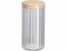 Zeller Sklenice s bambusovým víkem GROOVES, 800 ml