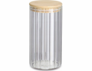 Zeller Sklenice s bambusovým víkem GROOVES, 800 ml