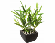 Atmosphera Umělá dekorativní rostlina BAMBUS, 26 cm, černý květináč