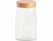 Zeller Skleněná dóza s vzduchotěsným bambusovým víkem, 1600 ml