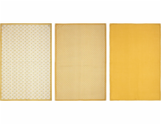 Atmosphera Kuchyňské utěrky s potiskem 45 x 70 cm, 3 kusy, žluté