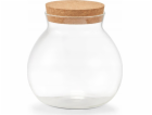 Zeller Objemná sklenice s korkem, 1050 ml