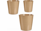 Ibergarden Sada 3 keramických květináčů, béžová