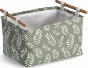 Zeller Bavlněná úložná nádoba s rukojetí, motiv listu