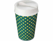 Koziol ISO TO GO kávový hrnek s sebou, 400 ml, geometrický vzor, KOZIOL