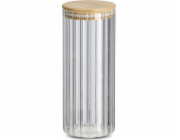 Zeller Sklenice s bambusovým víkem GROOVES, 1100 ml