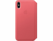 Apple Kožený kryt Folio pro iPhone XS Max – Dusty Pink – MRX62ZM/A