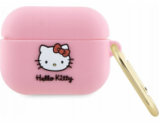 Sourcing Silikonový kryt Hello Kitty HKAP3DKHSP na Airpods Pro růžový/růžový s 3D hlavou koťátka