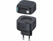 Usams Nabíječka USAMS US-CC202 USB-C síťová nabíječka + kabel USB-C PD QC 35W černá/černá