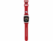 Hello Kitty Silikonová hlava koťátka Hello Kitty - řemínek na Apple Watch 38/40/41 mm (červený)