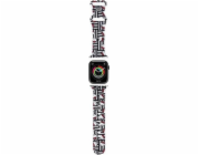 Hello Kitty Silikonové náušnice a proužky Hello Kitty - řemínek pro Apple Watch 38/40/41 mm (černý)