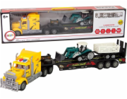 TRITON LeanToys Nákladní vůz s odtahovkou R/C stroj na dálkové ovládání s přívěsem žlutý