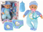 LeanToys Baby Doll Sound Pacifier Bib Blue Pyžamo Kitty