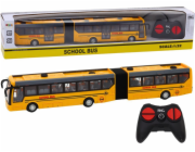 TRITON Školní autobus LeanToys na dálkové ovládání, kloubový, RC model 1:32, žlutý