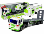 Lean Sport Car Transporter na baterie 1:16 s vrtulníkem