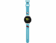 HelloKitty Univerzální popruh Hello Kitty HKUWMSCHBLB Silikonová hlava koťátka modrá/modrá 20 mm