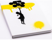 Pininfarina Segno Notes PININFARINA Banksy, 14x21 cm, 128 stran, balónek