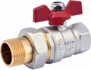 Perfexim Kulový kohout Perfexim, šroubení, ucpávka CuZn-c PHA-007 G1 WZ PN30 C DN 25 00-007-0250-002