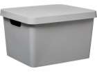 5five Uzamykatelná nádoba s víkem, šedá, 17 l