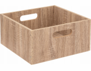 5five Úložná krabice s úchyty, dřevěný efekt, 31 x 15 cm