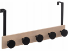 5five Dveřní věšák s 5 kovovými háčky, 50 cm