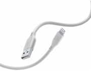 Cellular Line Kabel USB Lightning - USB-A 1,2 m šedý (USBDATASOFTMFID)