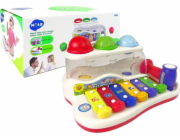 LeanToys vzdělávací činely pro batolata s barevnými kuličkami Hammer