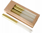 Boltze Barevné svíčky se zlatým podstavcem, 4 kusy