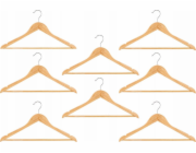 5five Sada 8 dřevěných ramínek na oblečení