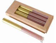 Boltze Barevné svíčky se zlatým podstavcem, 4 kusy